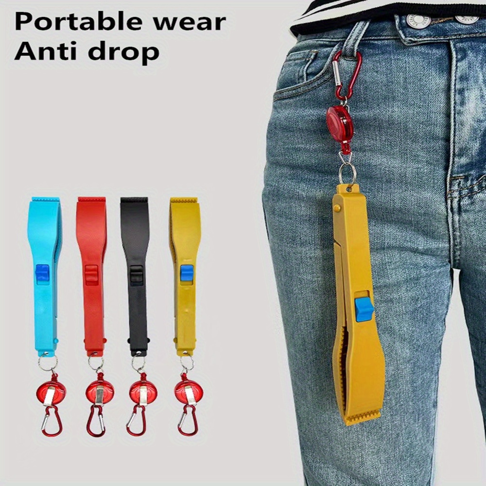Fishing Line Cutter - カラーランダム多機能釣り魚クリップハンドコントローラータックルツールボディグリップクランプグリッパーグラバーロックスイッチ付き