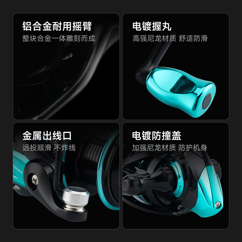 隙間のないロングキャストスピニングフィッシングリール 5.2 - Ice Fishing Line のレビューと価格