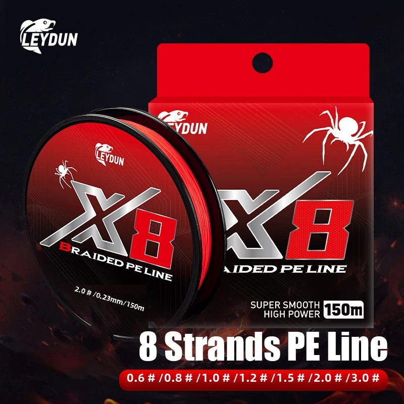 LEYDUN 色褪せない赤釣り糸 8 ストランド編組 PE  - Ice Fishing Line のレビューと価格